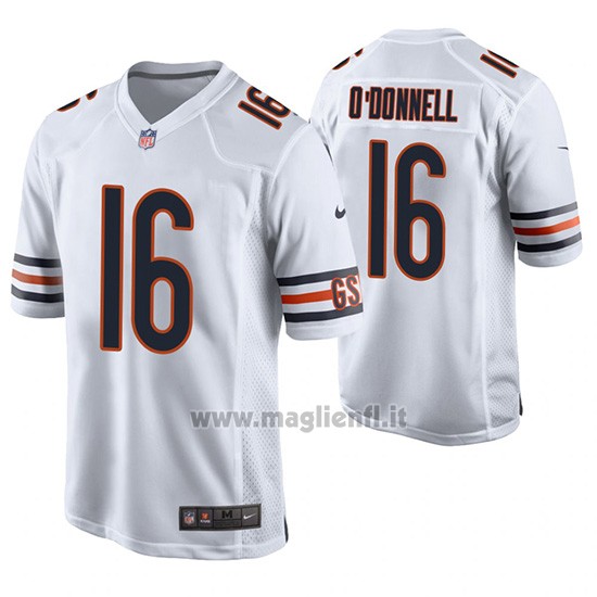 Maglia NFL Game Chicago Bears Pat O'donnell Bianco